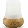 Diffuseur ultrasonique en boi et en verre. Capacité de 85 ml. Lumière LED et arrêt automatique.