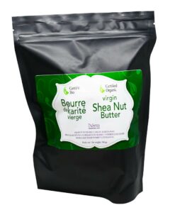 Beurre de karité vierge, certifié bio. Sac de 500 g.