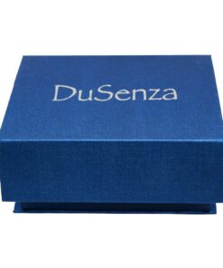 Blue DuSenza gift box, closed.