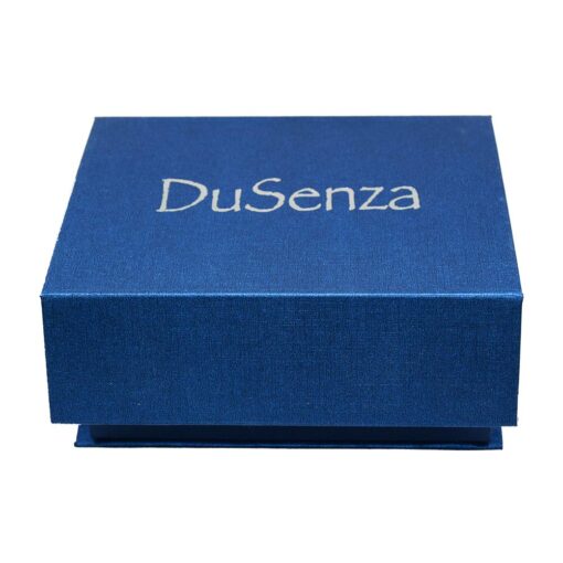 Blue DuSenza gift box, closed.