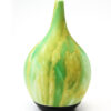 Ultrasonic Diffuser, green and yellow marbled design. Capacity of 120 ml. Auto shut off.