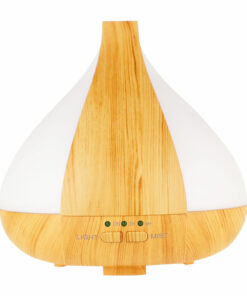 Ultrasonic diffuser, light wood style. Changing LED light. 220 ml capacity. Auto shut off.