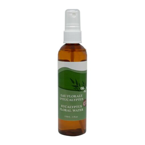 Eau florale d'eucalyptus. Bouteille de 118 ml avec vaporisateur.