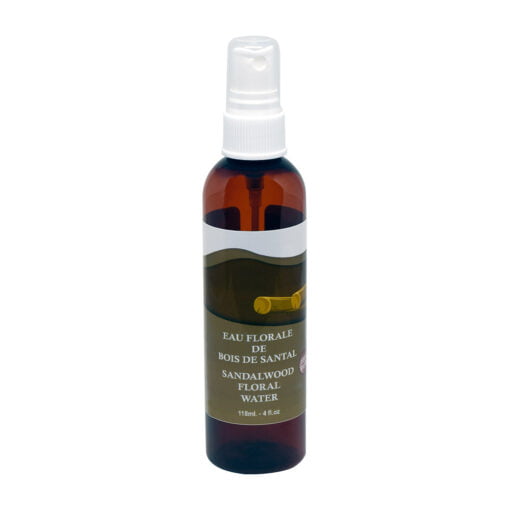 Sandalwood floral water. 118 ml (4 oz) spray bottle.