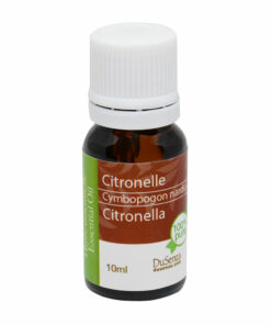 Huile essentielle de citronelle. Bouteille de 10 ml.