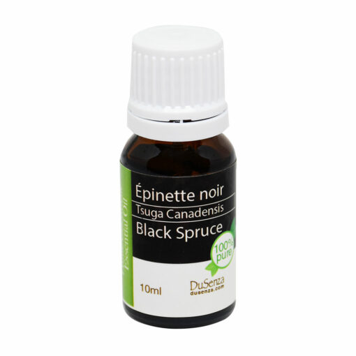 Black spruce essential oil. 10 ml bottle.