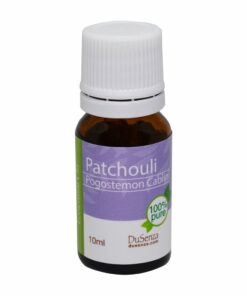 Huile essentielle de patchouli. Bouteille de 10 ml.