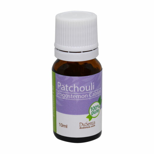 Huile essentielle de patchouli. Bouteille de 10 ml.