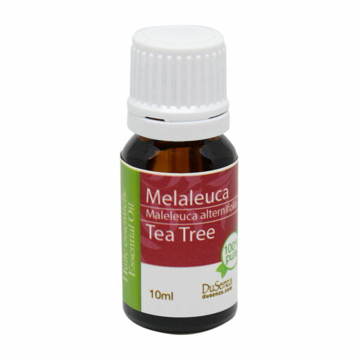 Huile essentielle de melaleuca. Bouteille de 10 ml.