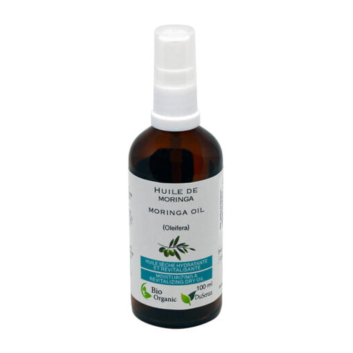 Huile de moringa biologique. Bouteille de 100 ml.