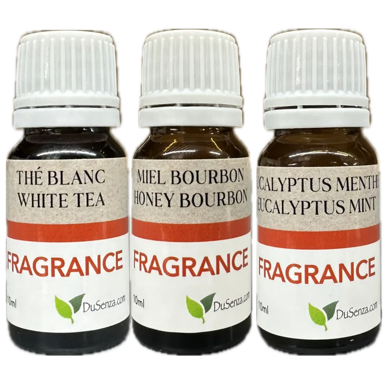 New fragrance oils. White tea, Honey bourbon and eucalyptus.