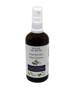 Castor oil. 100 ml bottle with dispenser pump.